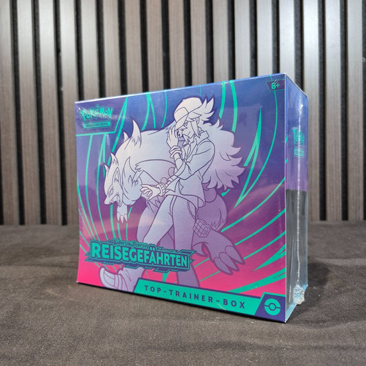 Pokémon Reisegefährten Top-Trainer-Box Deutsch neu und original versiegelt Vorderseite