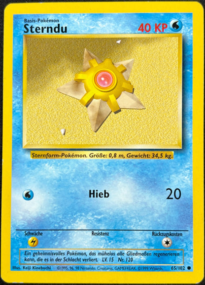Pokémon Sterndu 65/102 Basis-Set Deutsch – Vorderseite
