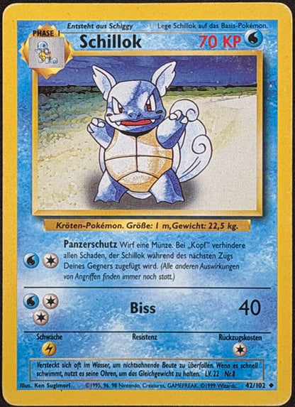 Pokémon Schillok 42/102 Basis-Set Deutsch – Vorderseite
