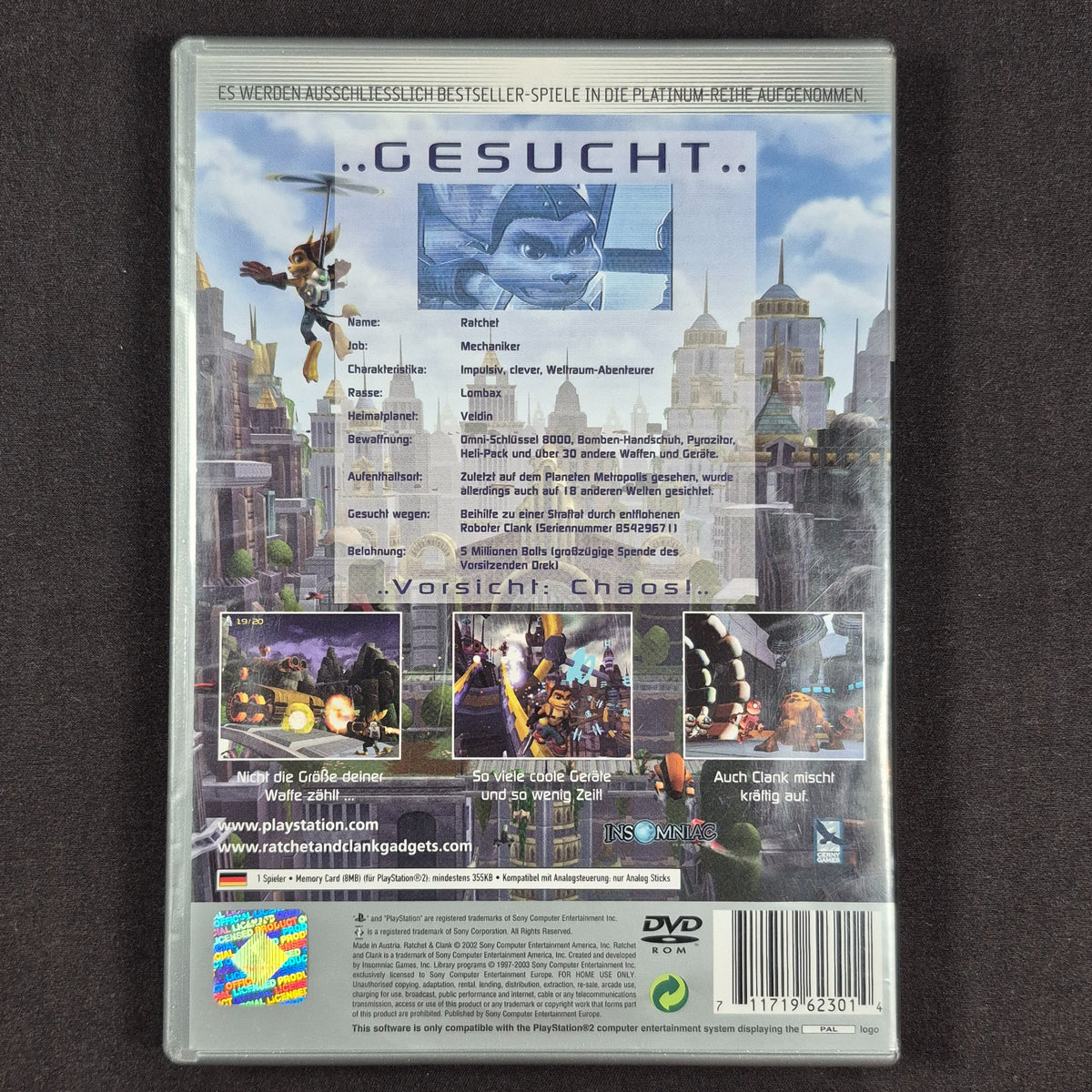 Ratchet & Clank – Platinum für PS2 – Produktfoto 2