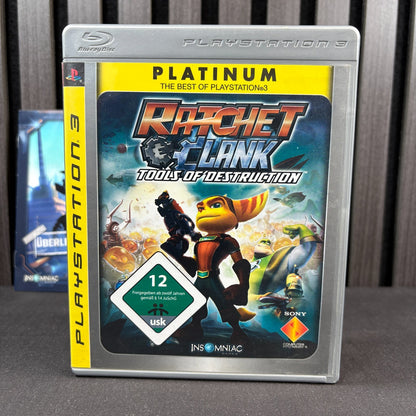 Detailansicht von Ratchet & Clank Tools of Destruction PS3 Cover und Hülle