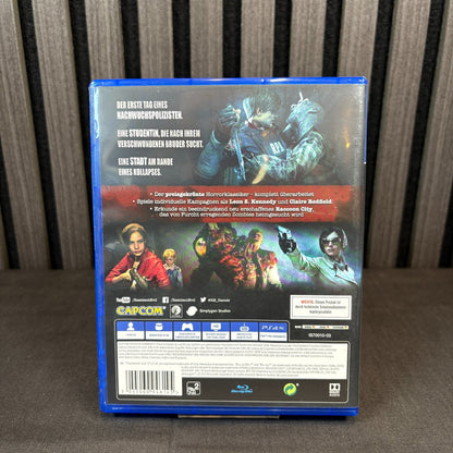 Resident Evil 2 PS4 PAL Cover Rückseite