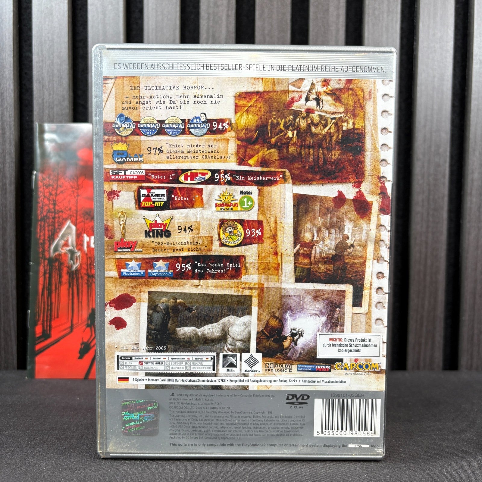 Resident Evil 4 PS2 Platinum Cover Detailansicht