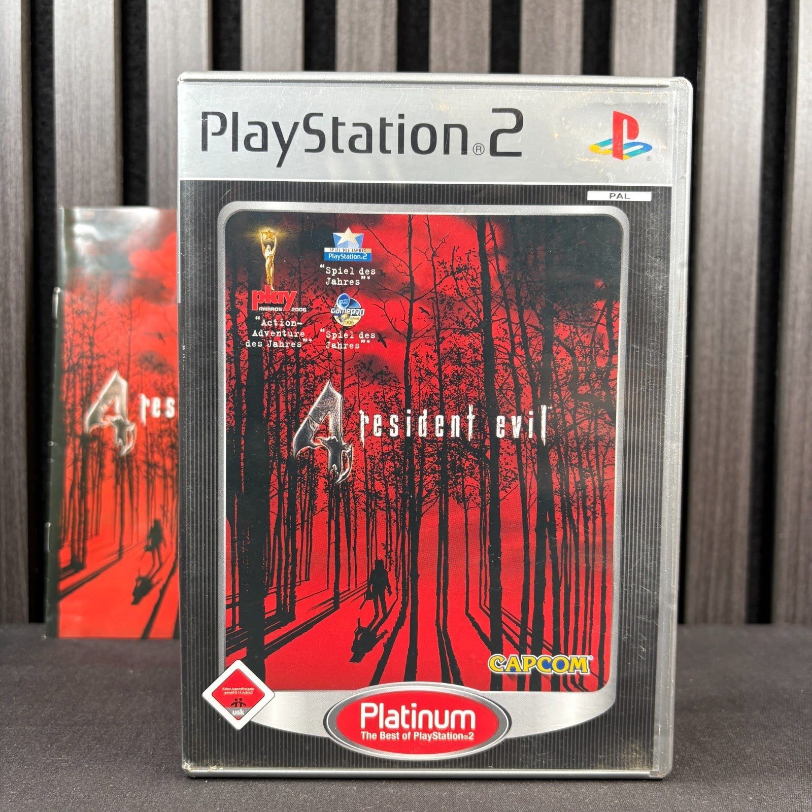 Resident Evil 4 PS2 Platinum Cover Detailansicht
