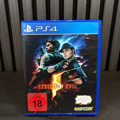 Resident Evil 5 PS4 PAL Cover Vorderseite Detailansicht sehr gut
