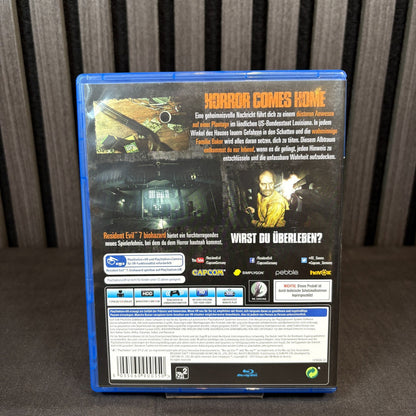 Resident Evil 7 Biohazard PS4 Cover Rückseite Detail Infos