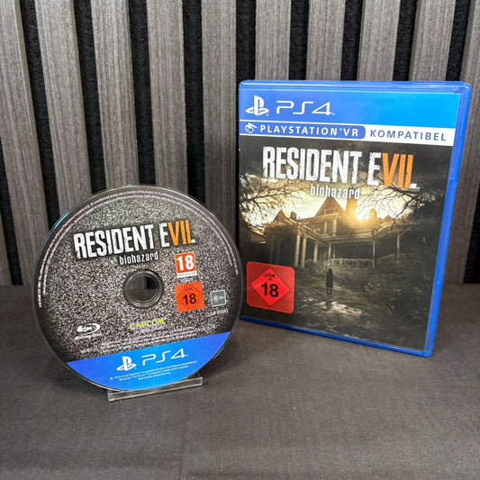 Resident Evil 7 Biohazard PS4 PAL sehr gut gebraucht USK 18 Spiel Vorderseite