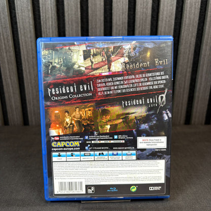 Resident Evil Origins Collection PS4 PAL Cover Rückseite Detailansicht sehr gut