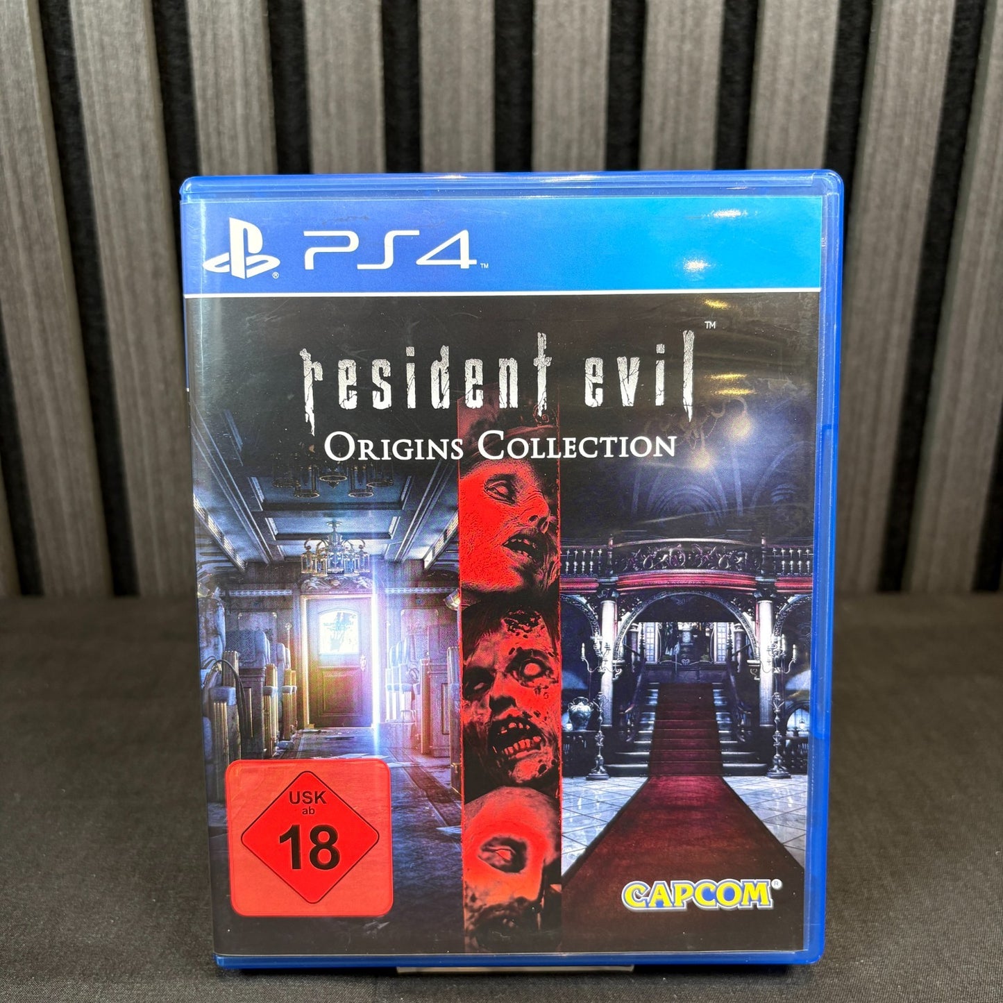 Resident Evil Origins Collection PS4 PAL Cover Vorderseite Detailansicht sehr gut