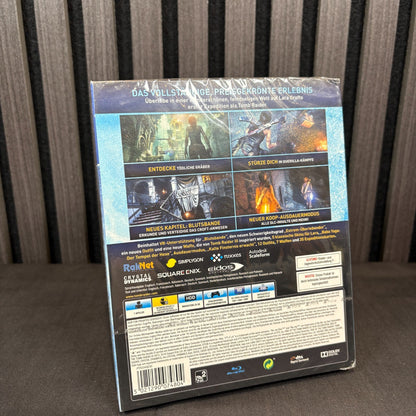 Rise of the Tomb Raider 20 Year Celebration PS4 Cover Rückseite PAL Neu versiegelt