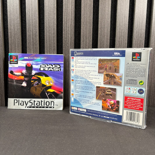 Road Rash PS1 Platinum Classics Hülle Rückseite
