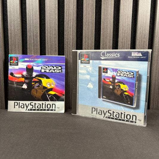 Road Rash PS1 Platinum Classics Hülle Vorderseite