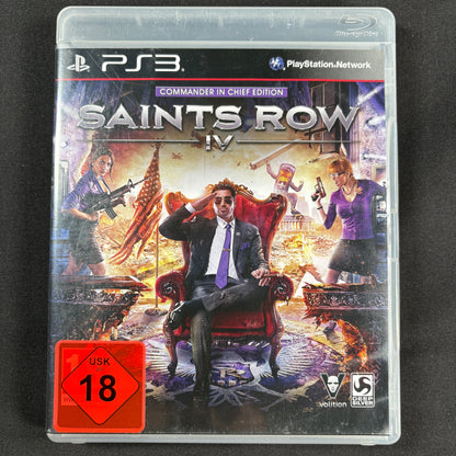 Saints Row IV Commander in Chief Edition PS3 PAL Vorderseite in gutem Zustand