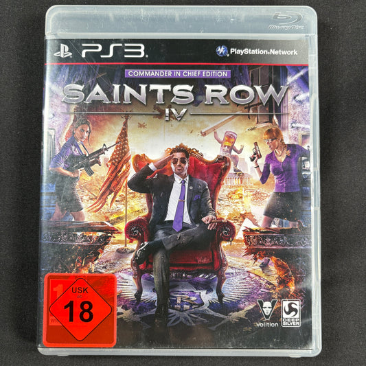 Saints Row IV Commander in Chief Edition PS3 PAL Vorderseite in gutem Zustand