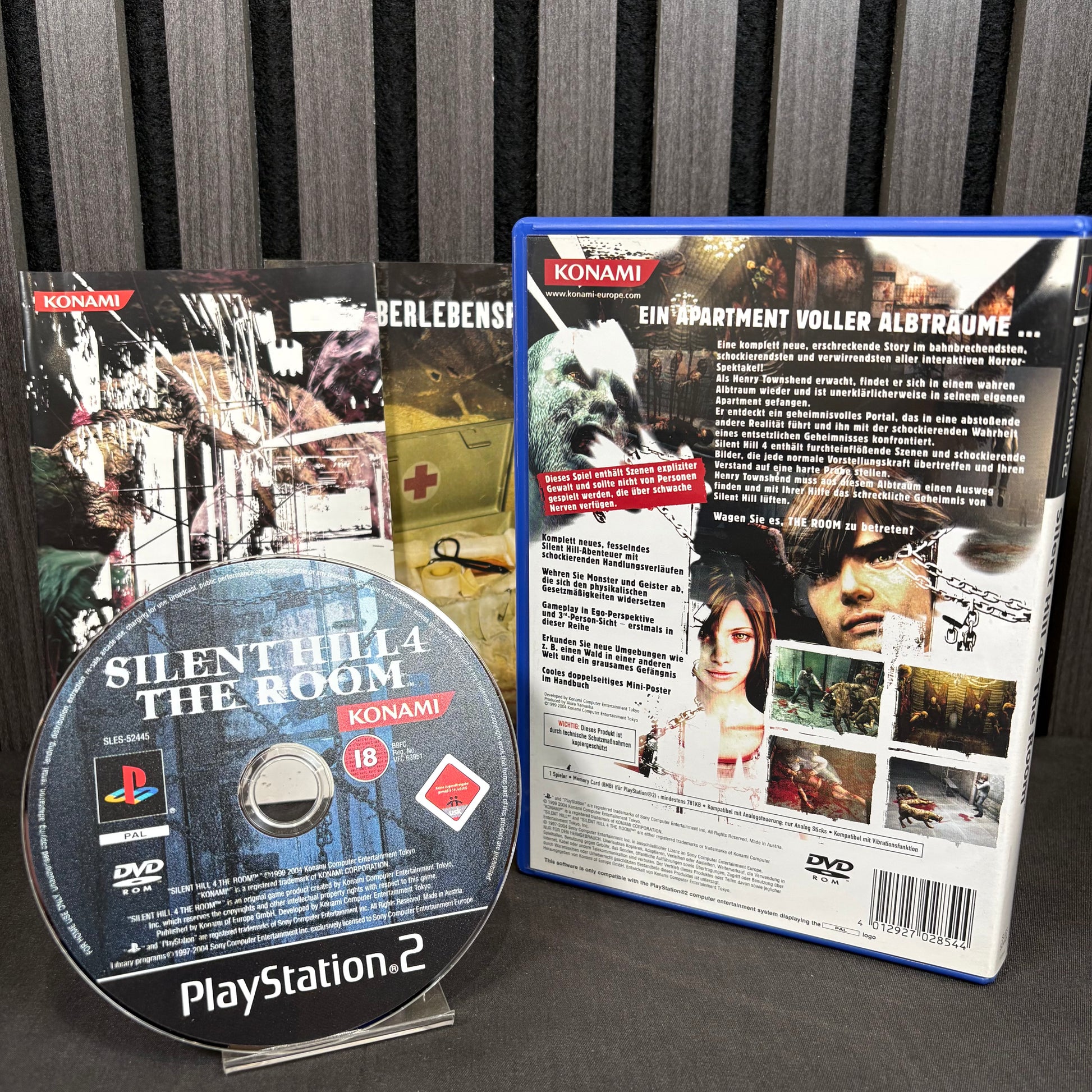 Silent Hill 4 The Room PS2 CIB komplett Rückansicht