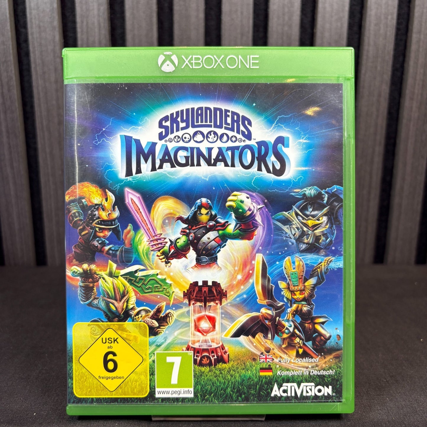 Skylanders Imaginators Xbox One PAL Cover Vorderseite Detailansicht sehr gut