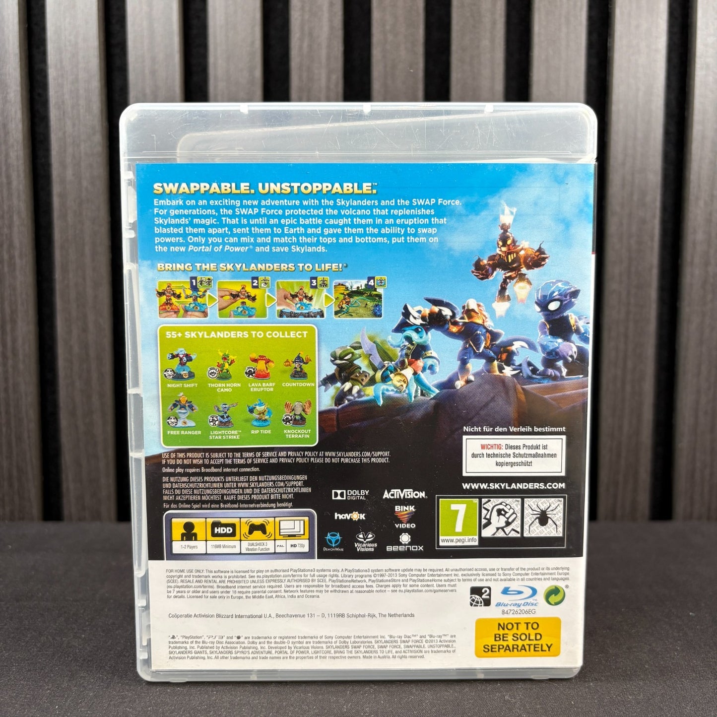 Skylanders Swap Force PS3 Cover Detailansicht