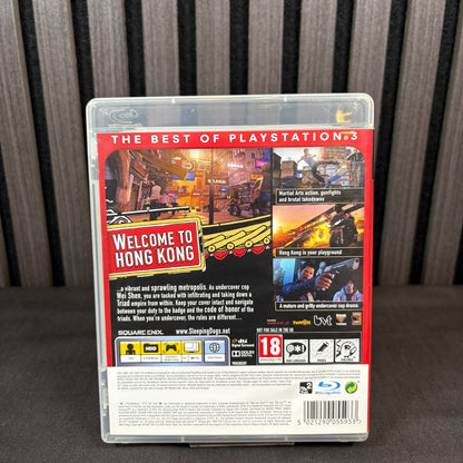 Sleeping Dogs PS3 Cover Rückseite