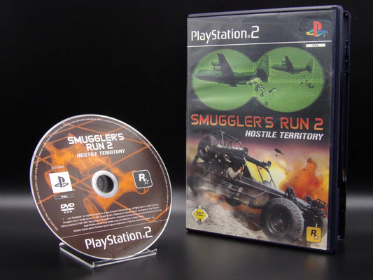 Smugglers Run 2 PS2 PAL Spiel gut Frontansicht mit Hülle
