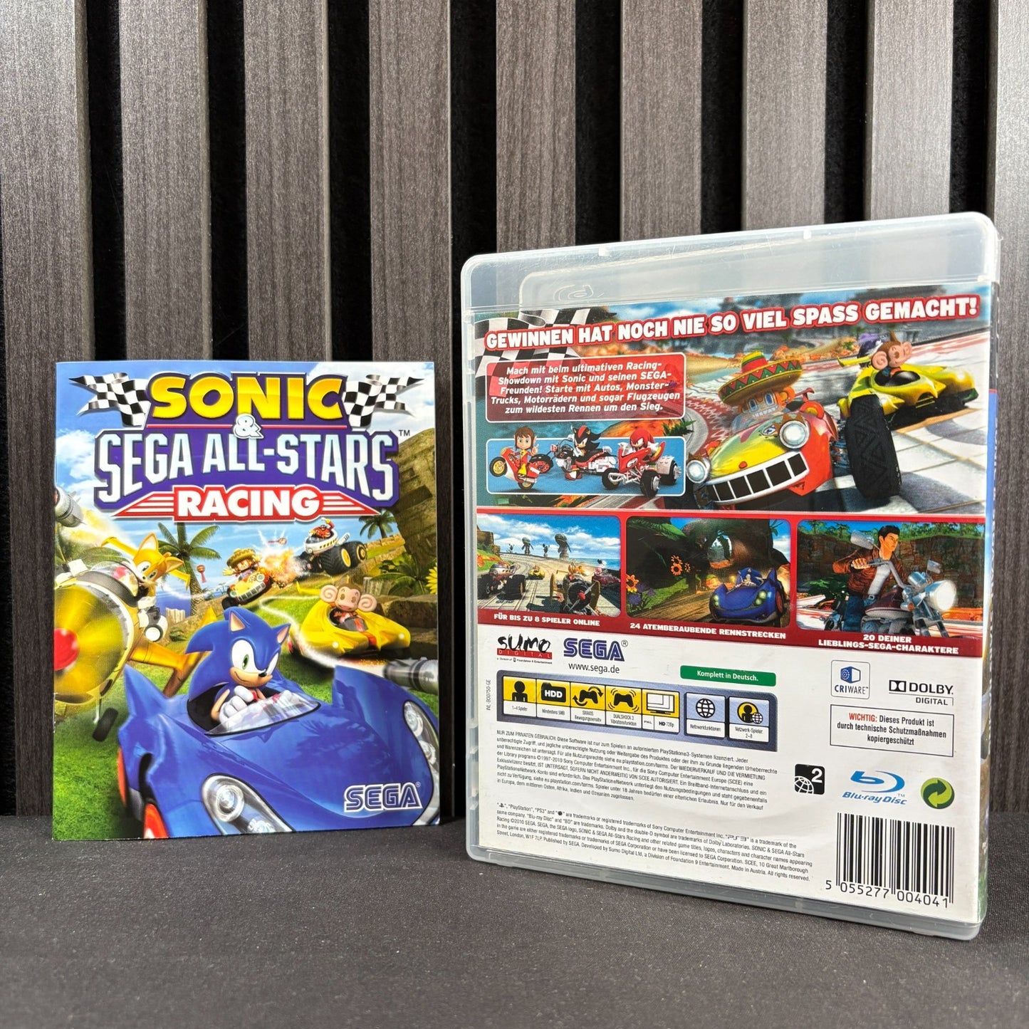 Sonic & Sega All-Stars Racing PS3 Rückseite