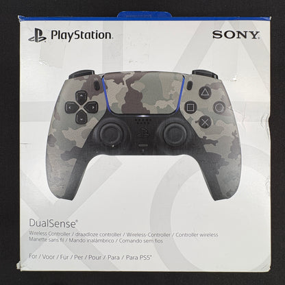 Sony DualSense Grey Camouflage PS5 Controller mit Originalverpackung – OVP Vorderseite