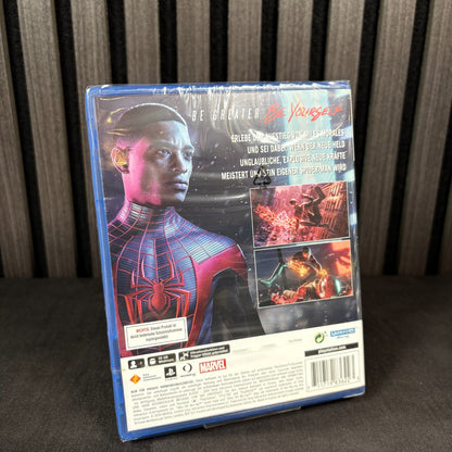 Marvel's Spider-Man Miles Morales PS5 Cover Rückseite PAL Neu versiegelt