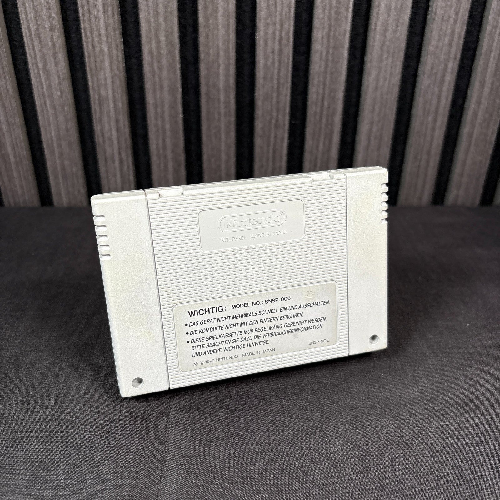 Street Fighter II SNES Modul Rückseite PAL sehr guter Zustand