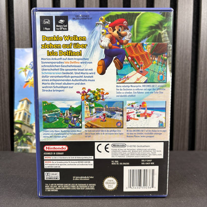 Super Mario Sunshine Nintendo GameCube Cover Rückseite