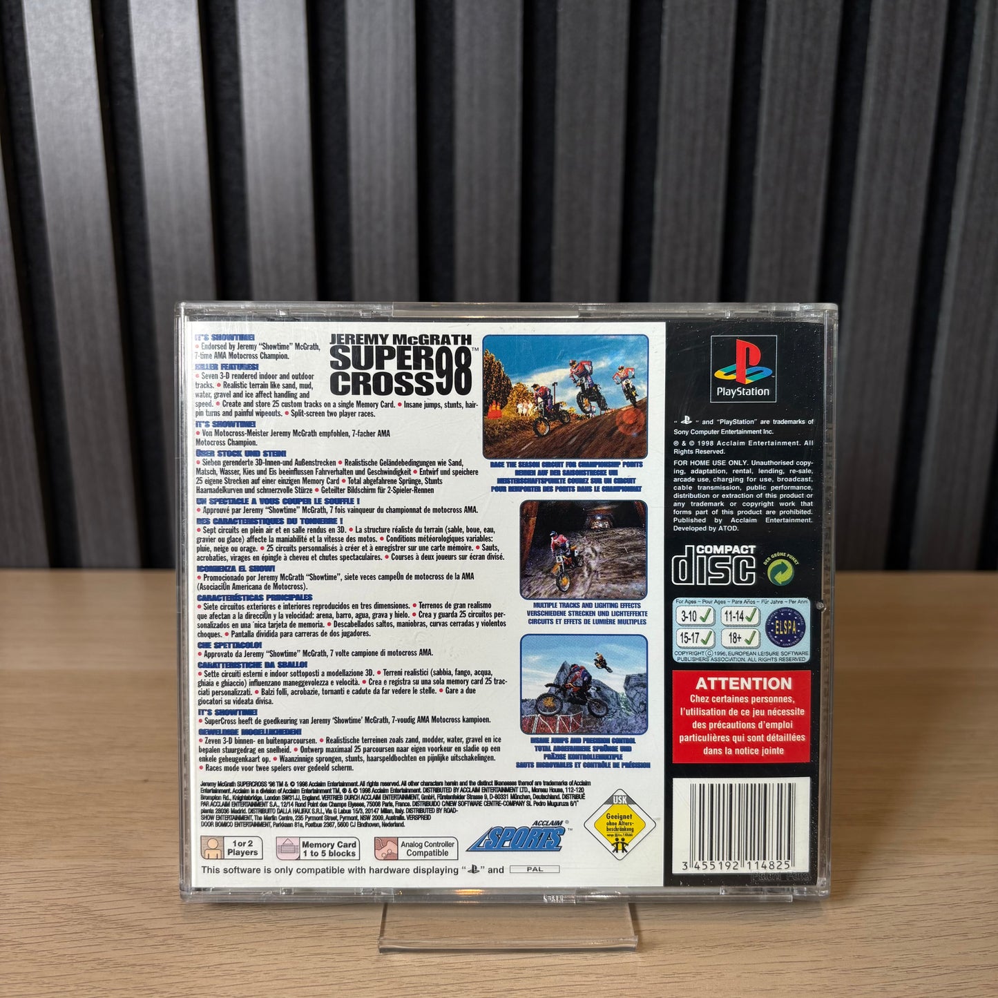 Jeremy McGrath Supercross 98 | PS1 | Spiel gebraucht in OVP | CiB | geprüft