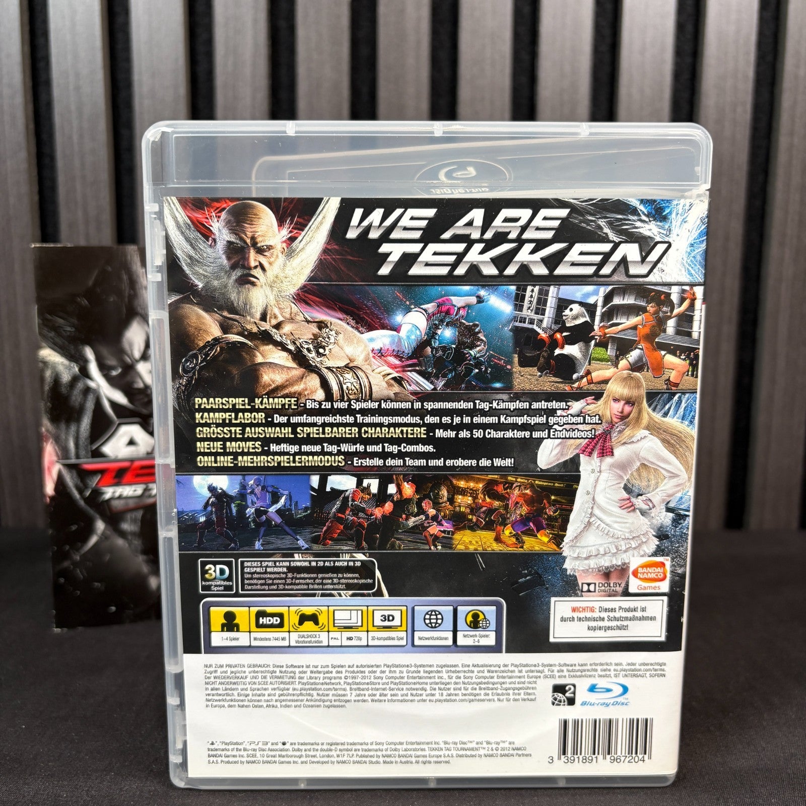 Tekken Tag Tournament 2 PS3 Cover Rückseite