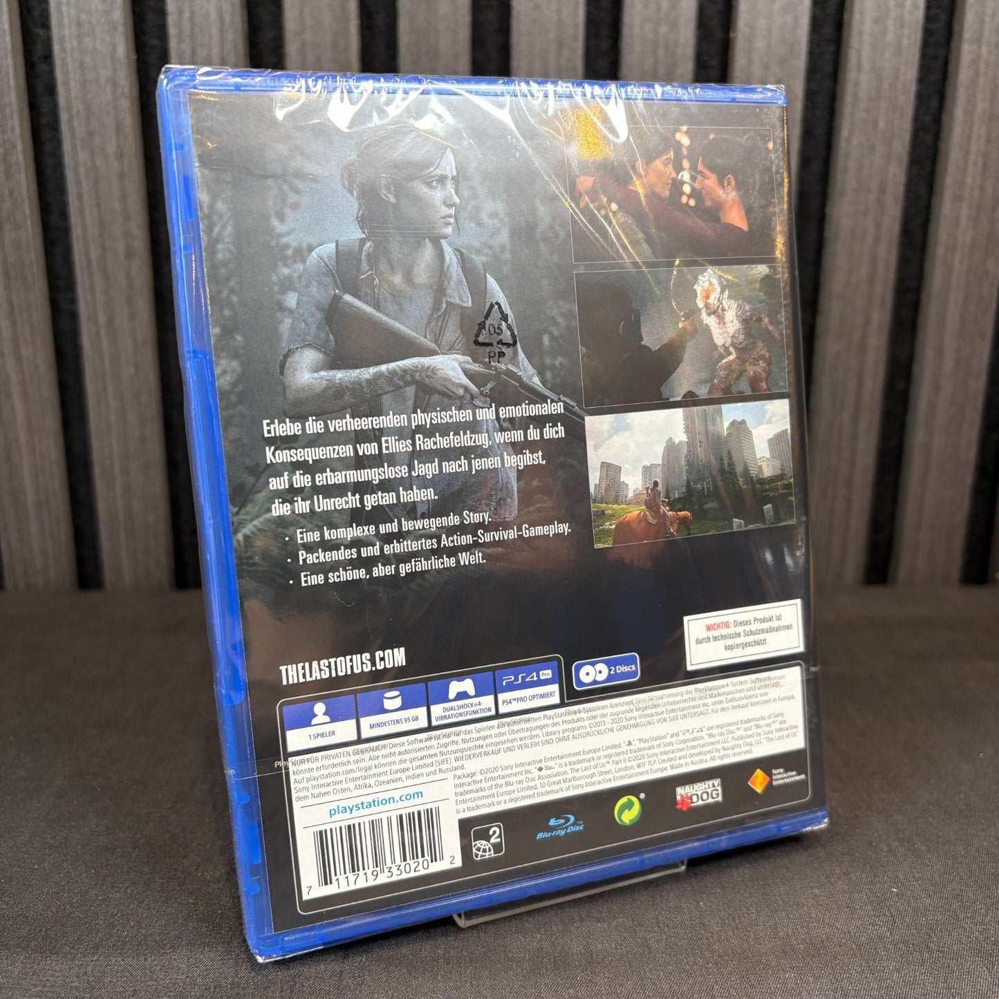 The Last of Us Part II PS4 PAL neu versiegelt Rückseite mit Beschreibung