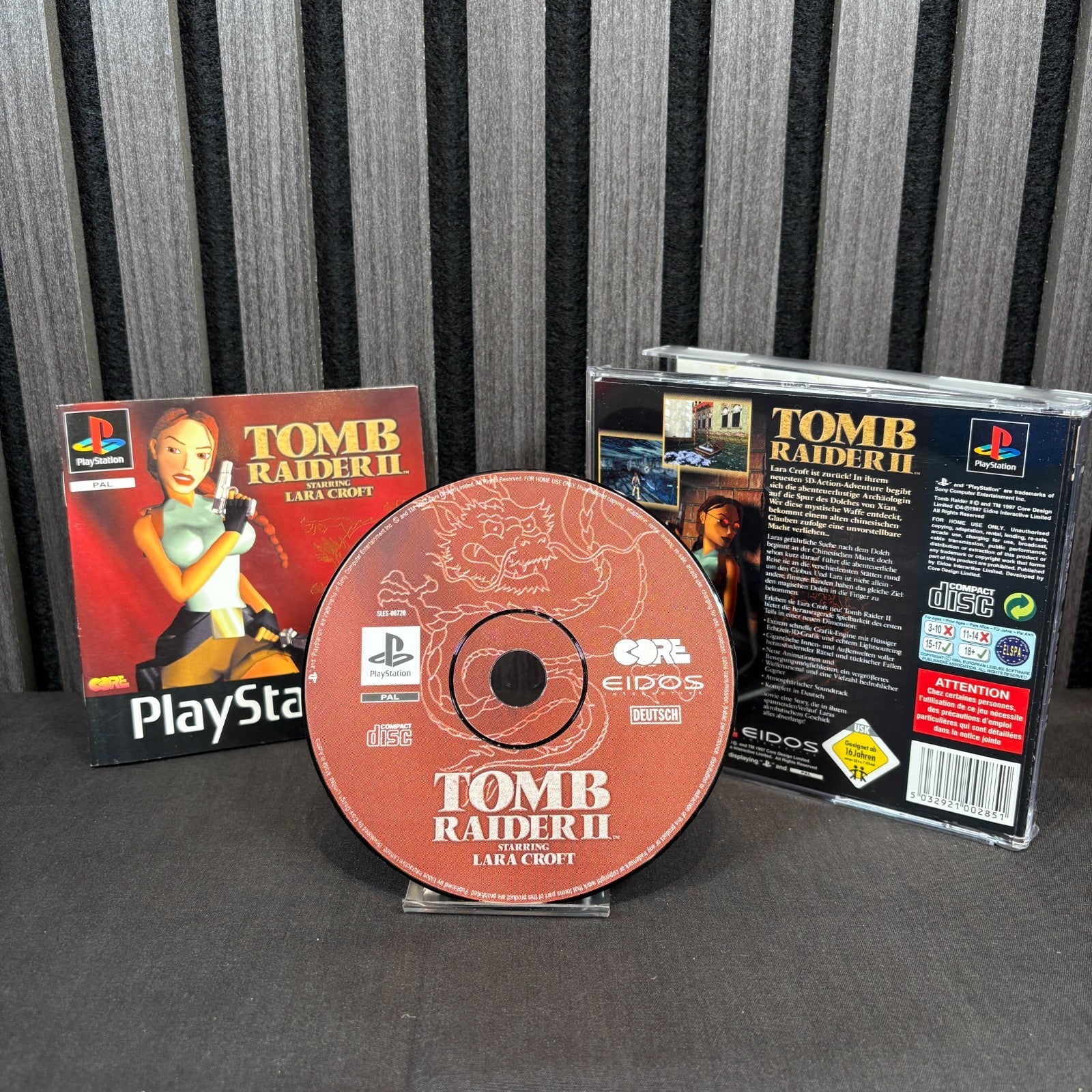 Tomb Raider 2 PS1 Rückansicht