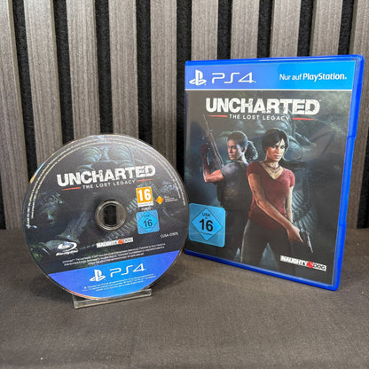 Uncharted The Lost Legacy PS4 PAL Spiel sehr gut Frontansicht mit Hülle