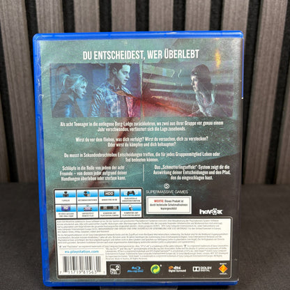 Until Dawn PS4 Hülle Hinterseite