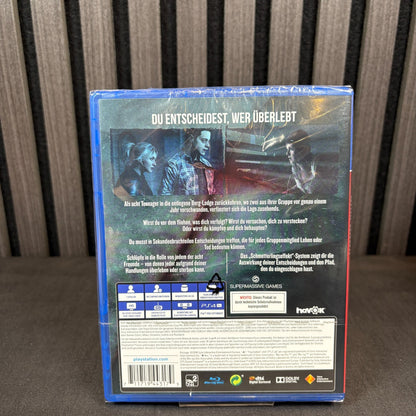 Until Dawn für PS4 PAL Cover Rückseite