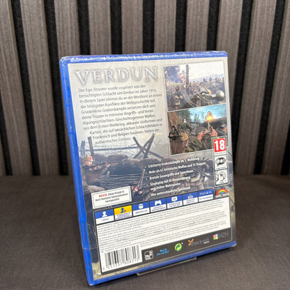 Verdun PS4 Rückseite mit Spielinformationen
