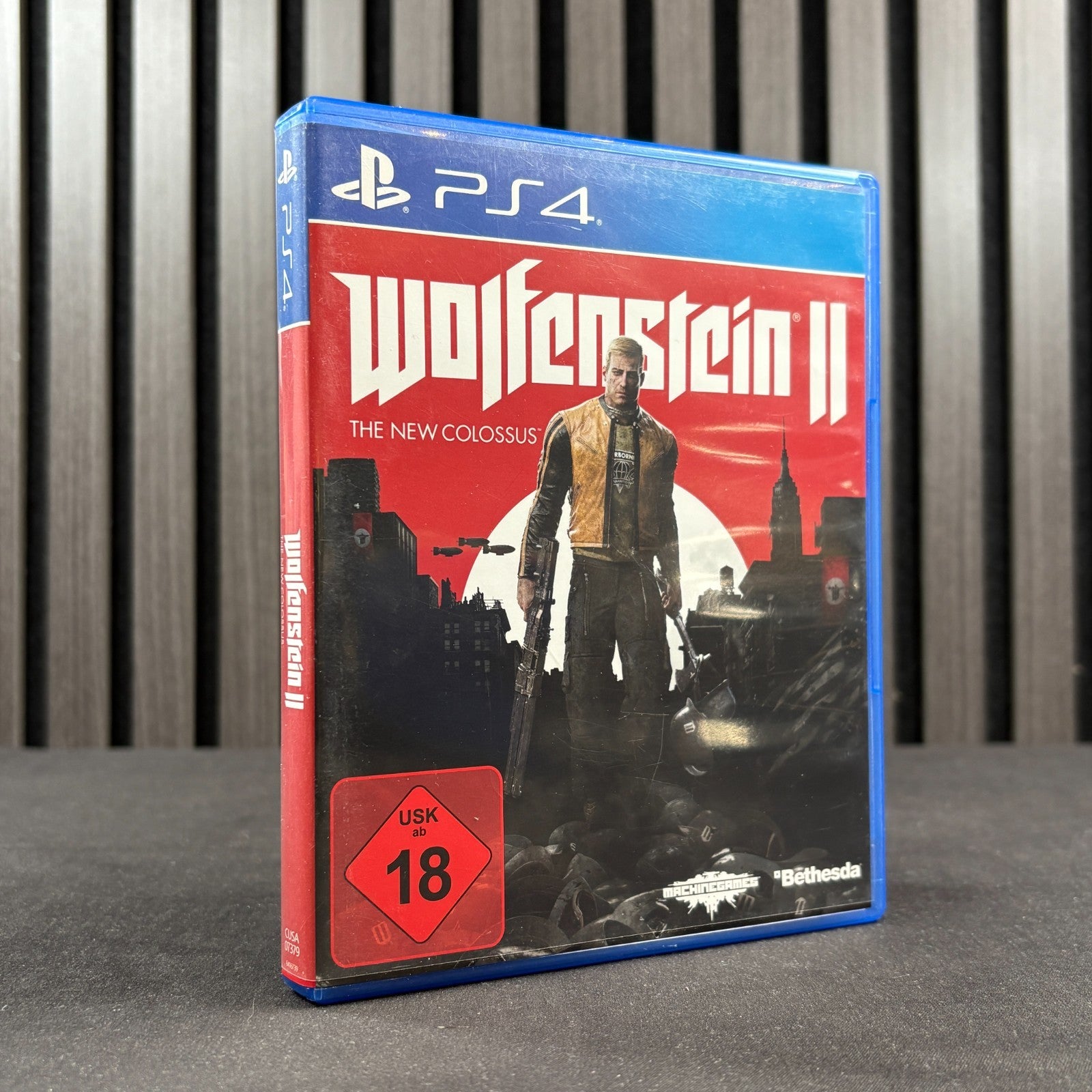 Wolfenstein II The New Colossus PS4 PAL Vorderseite in sehr gutem Zustand